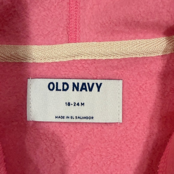 Old Navy Bright Pink Kids Hoodie - Picture 3 of 4